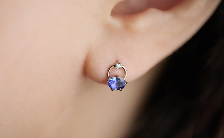 Handle Studs-Tanzanite