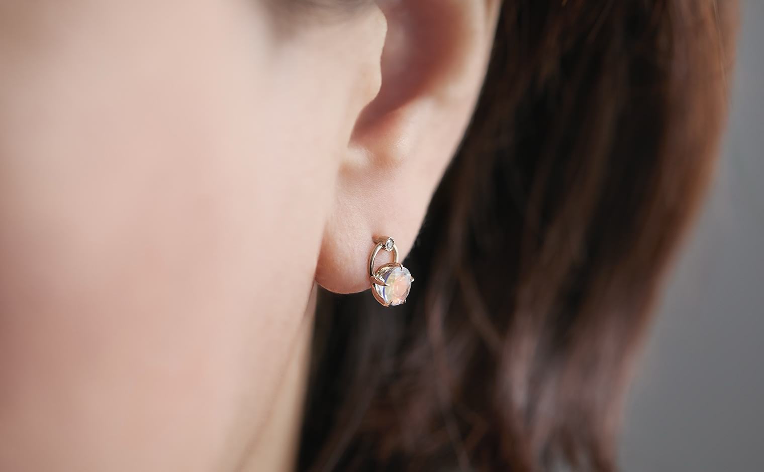 Handle Studs-Rainbow Moonstone
