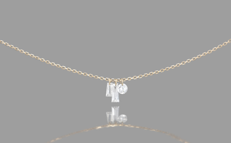 Tassel & Round Diamond Necklace | ka0053ad Tassel & Round Diamond Necklace | ka0053ad