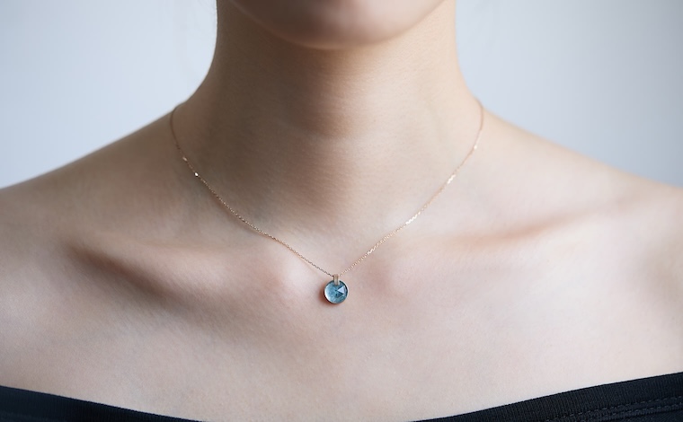 Azure Aquamarine Necklace