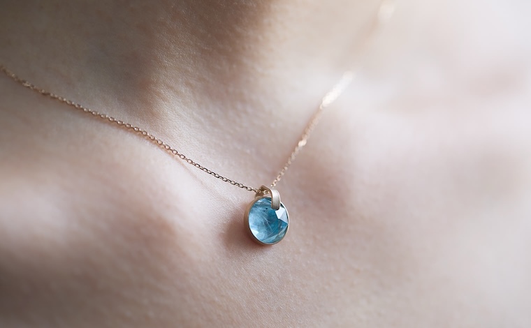 Azure Aquamarine Necklace