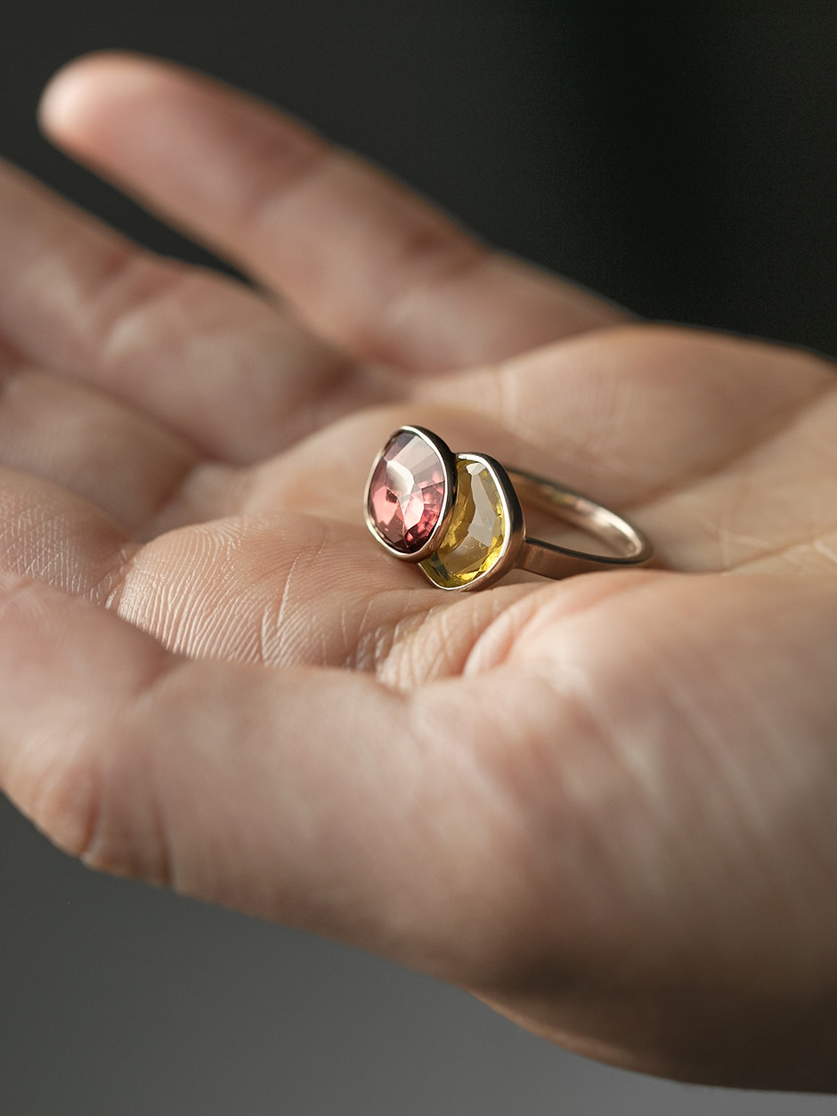 Small Butterfly Ring–Sunset | kataoka jewelry and objets d'art