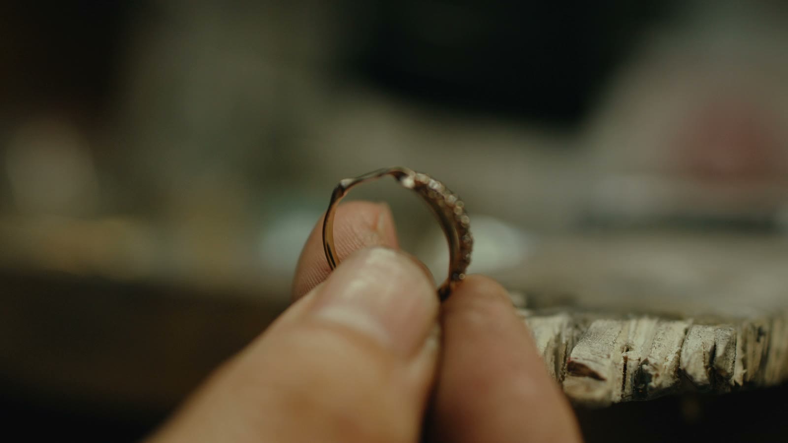 At the workbench with Yoshinobu Kataoka