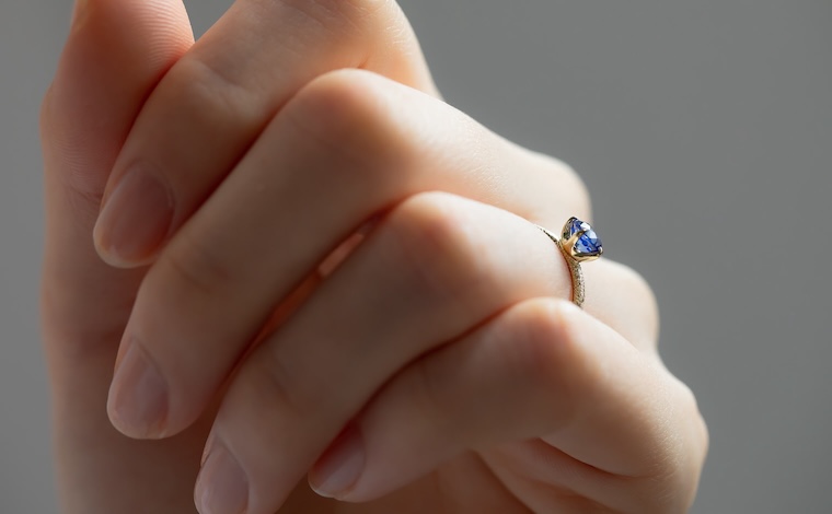 Sapphire Stardust Ring