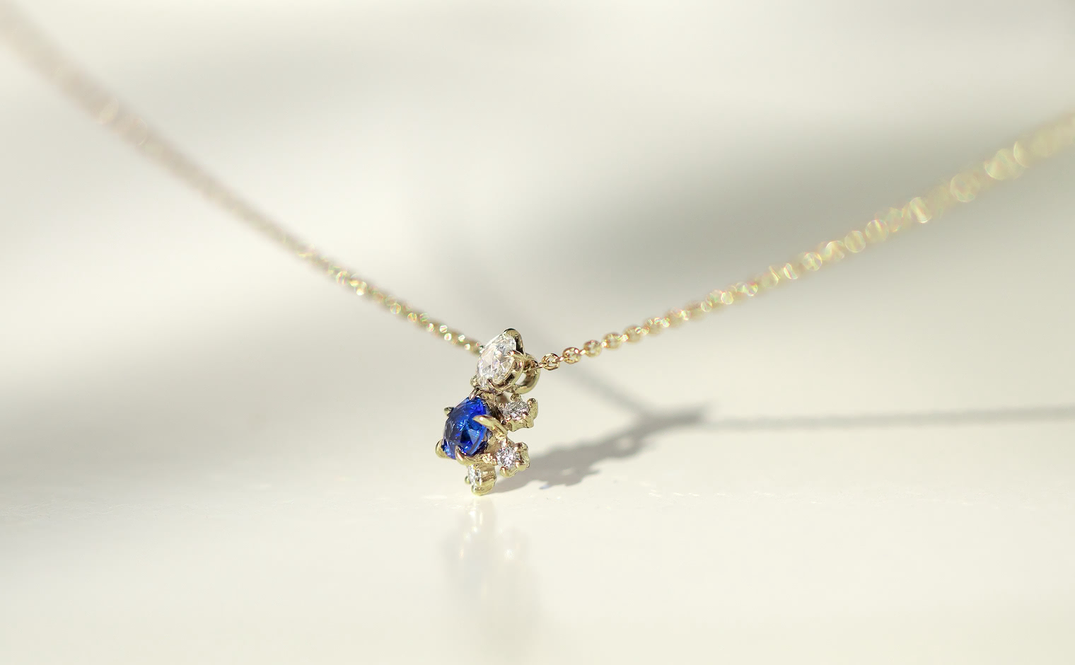 Crest Necklace-Sapphire
