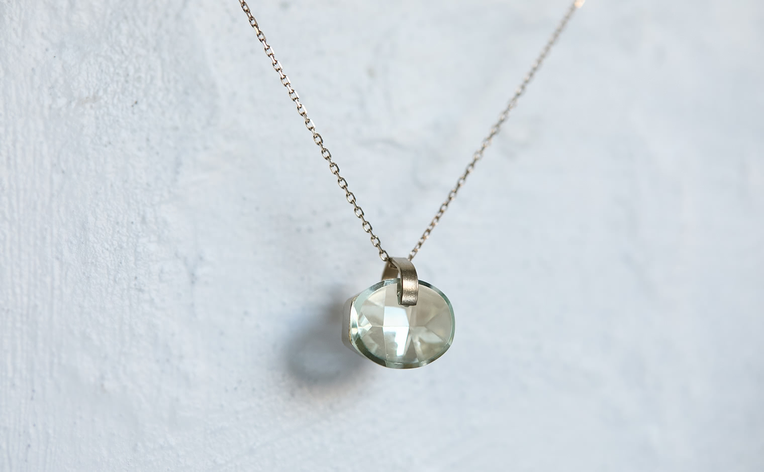 Seafoam Aquamarine Necklace