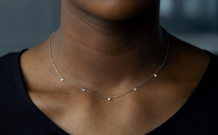 Cinque Diamond Necklace
