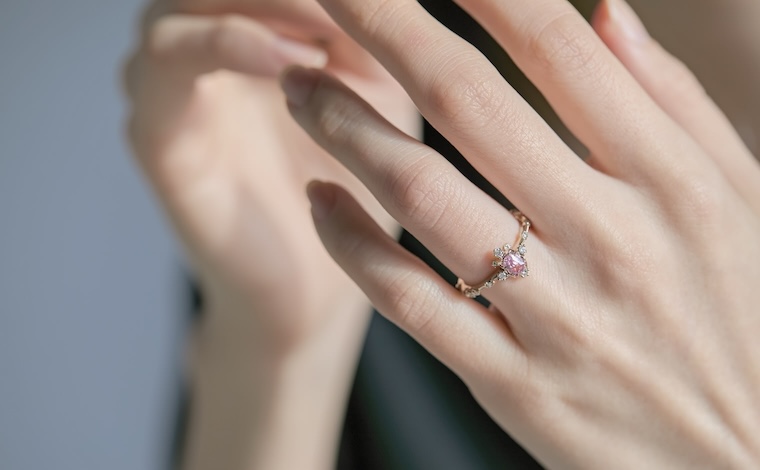Snowflake Ring Supreme-Padparadscha