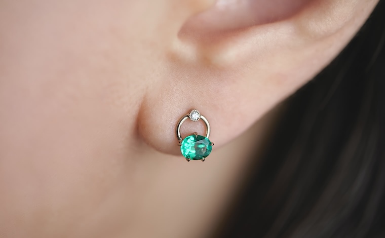Handle Studs-Emerald