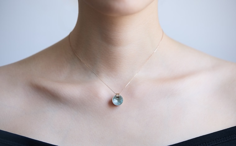 Frostlight Aquamarine Necklace