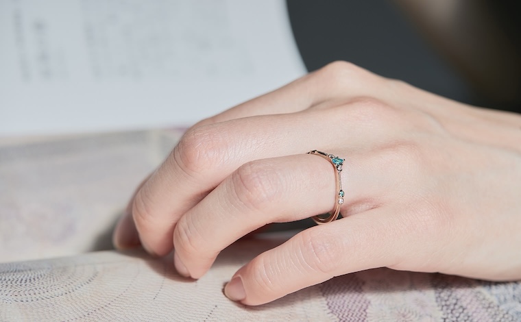 Curved Paraiba Ring-Supreme