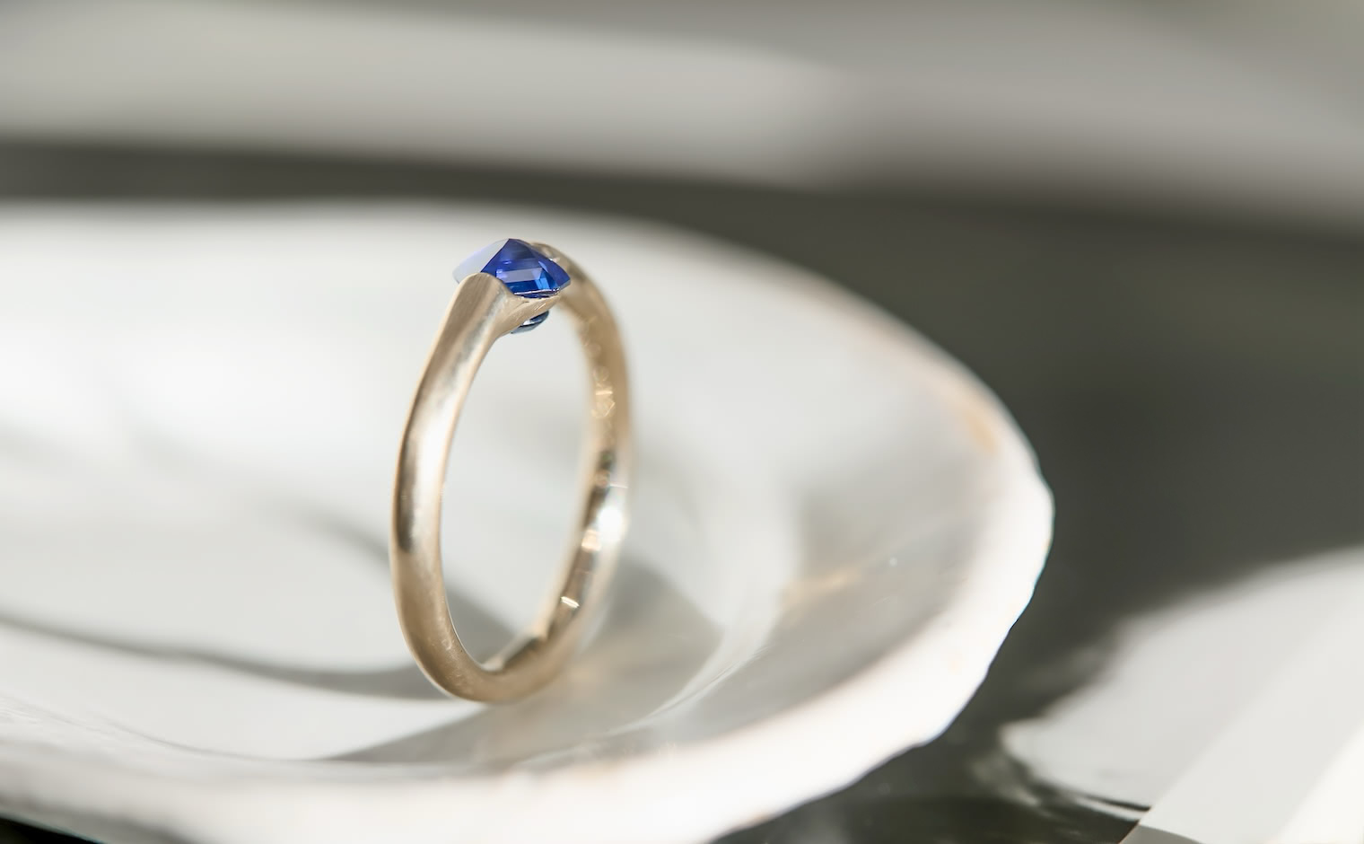 Sapphire Adamas Ring-Asscher
