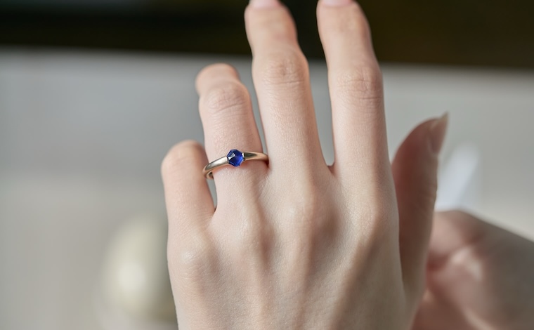 Sapphire Adamas Ring-Asscher