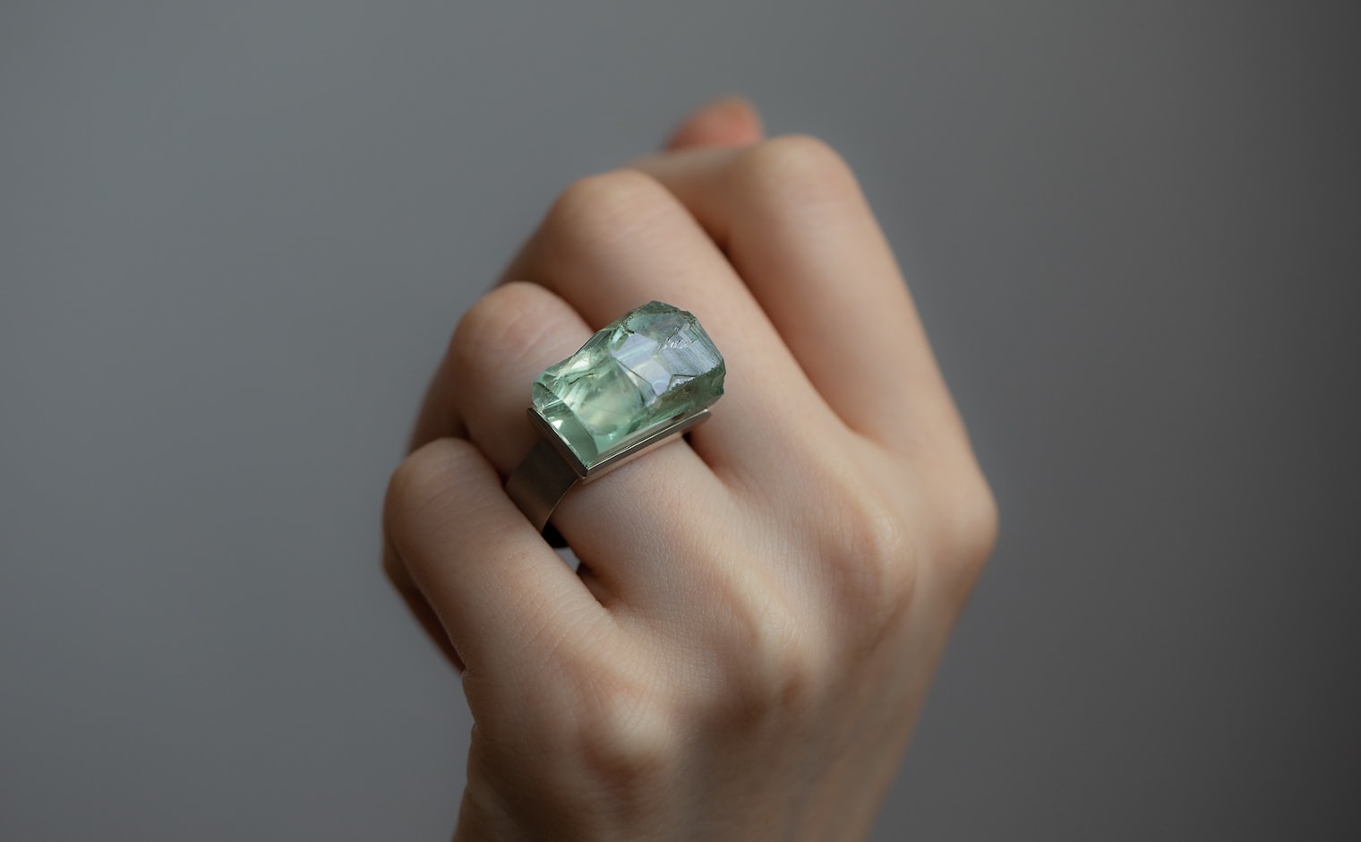 Big Sur Jade & Sterling Silver Ring