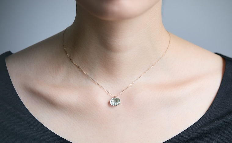 Seafoam Aquamarine Necklace