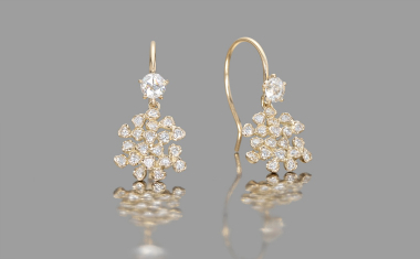 Diamond Cluster Earrings-Supreme