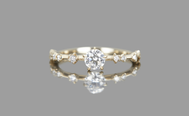 New Moon Solitaire Ring