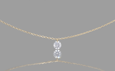 Diamond Solitaire Necklace-Petite
