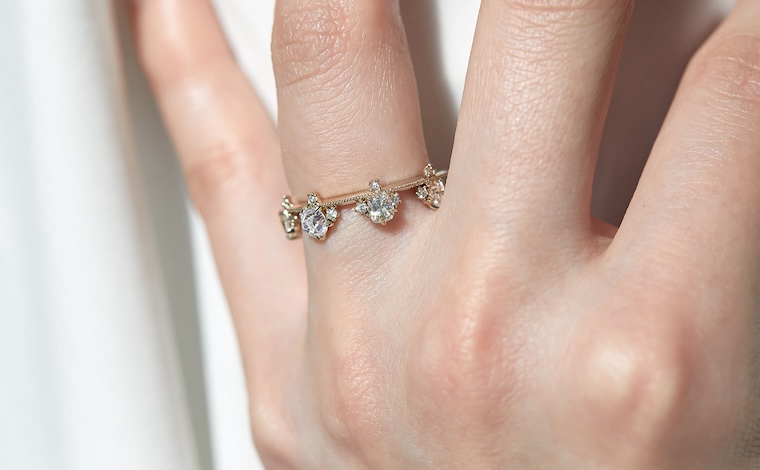 Crown Ring-Round & Cushion