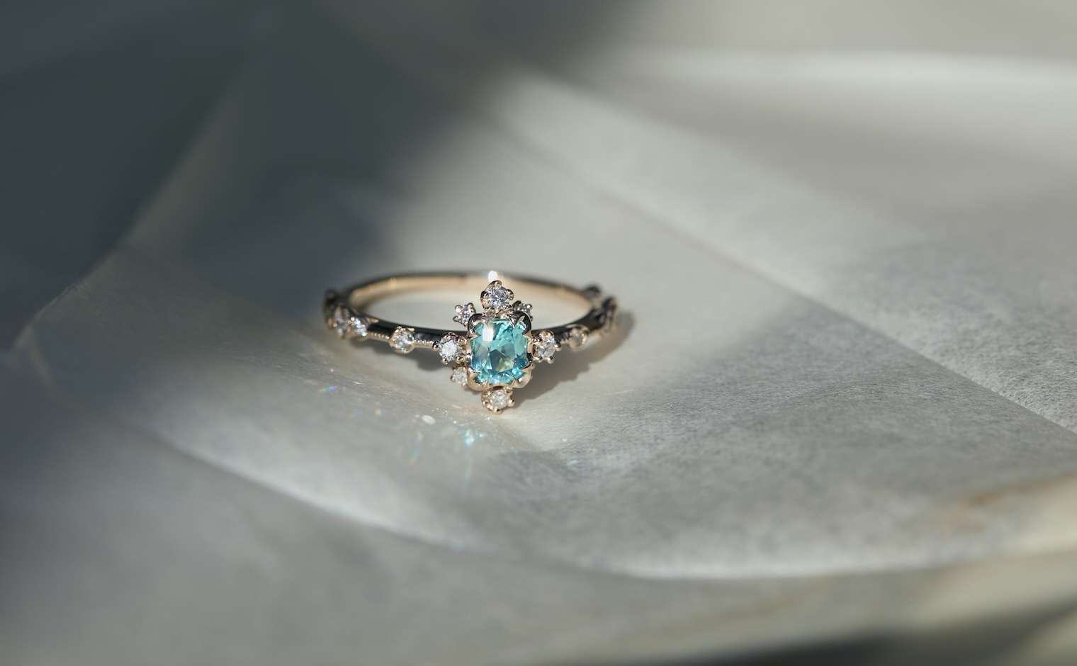 Snowflake Ring-Paraiba