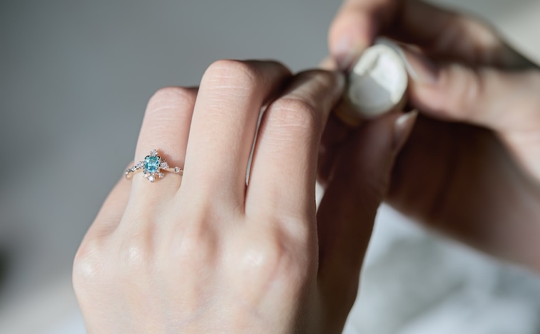 Snowflake Ring-Paraiba