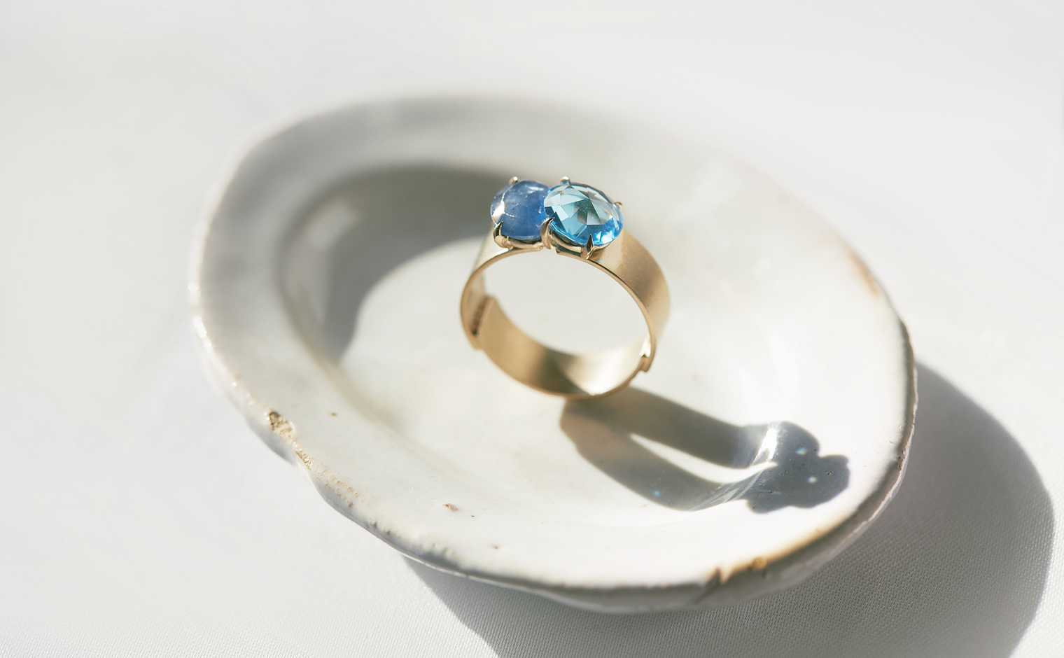 Calyx Ring-Sapphire & Topaz