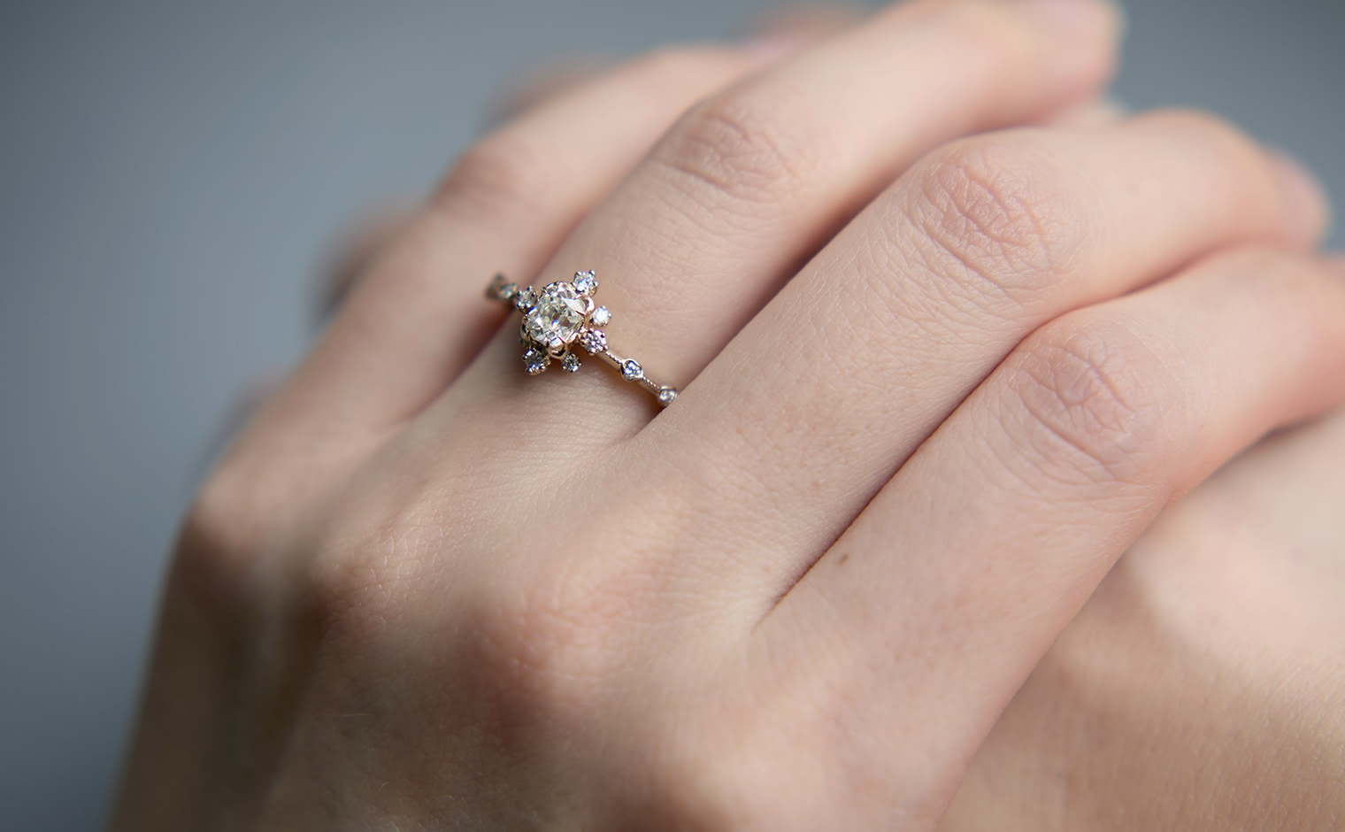 Snowflake Ring Supreme-Old Mine V