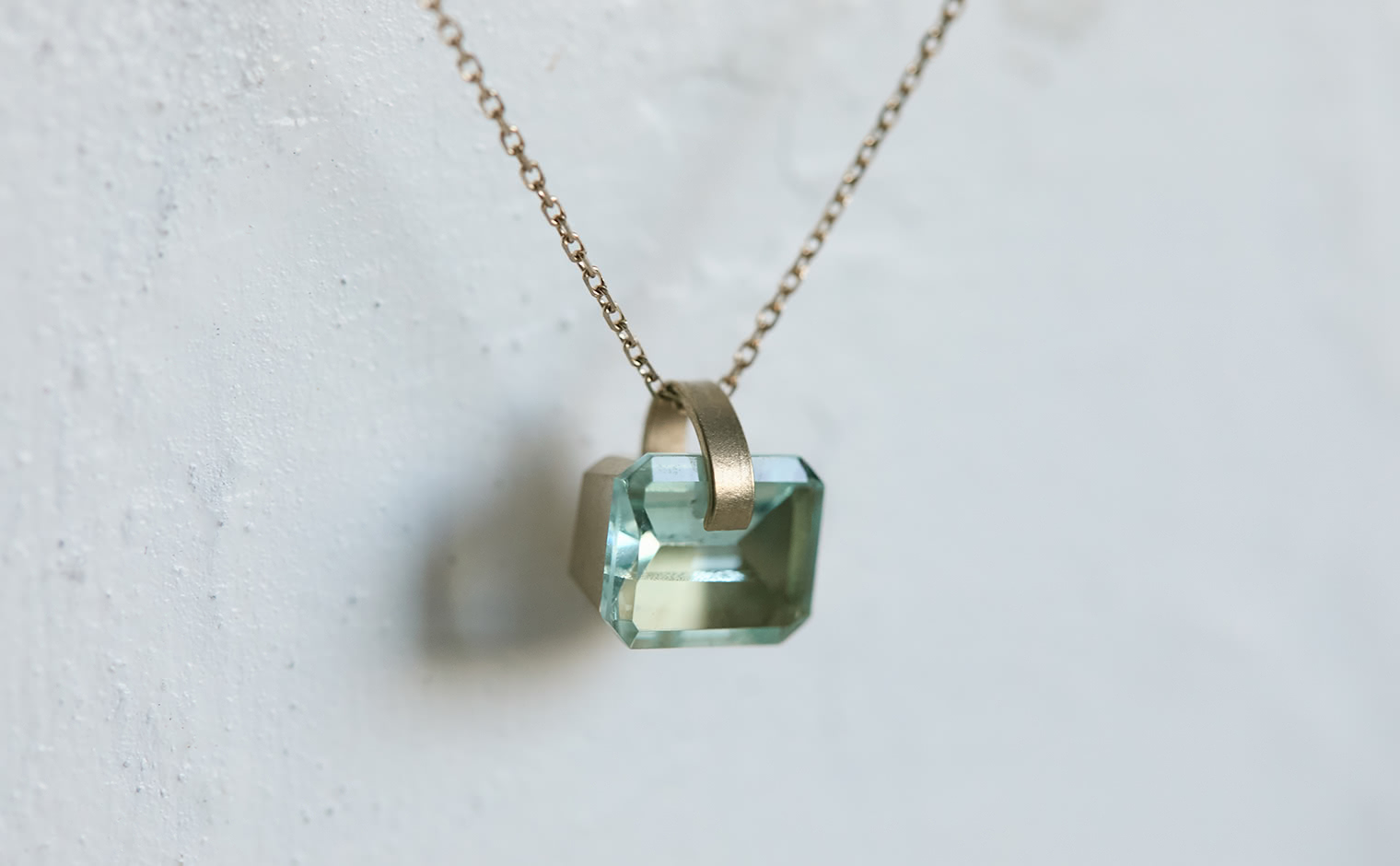 Mint Aquamarine Necklace