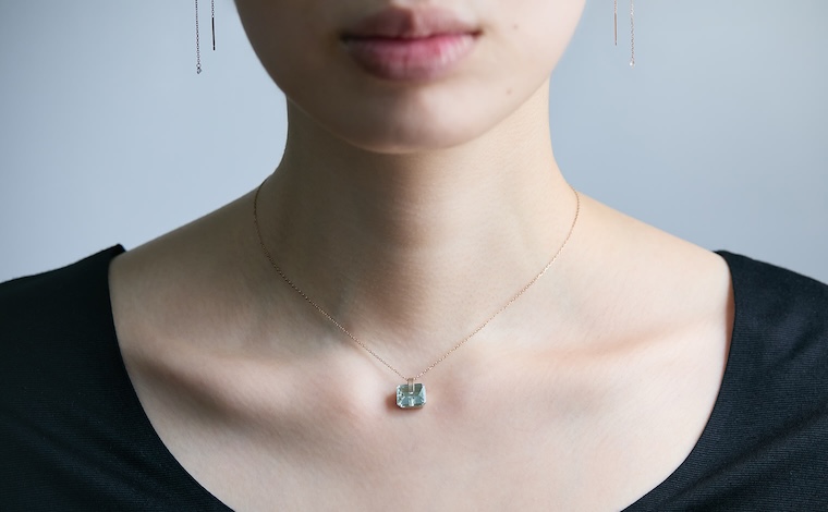 Mint Aquamarine Necklace