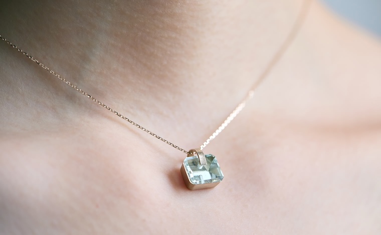 Mint Aquamarine Necklace